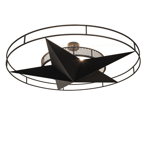 60" Wide Texas Star Semi-Flush Mount | 249900