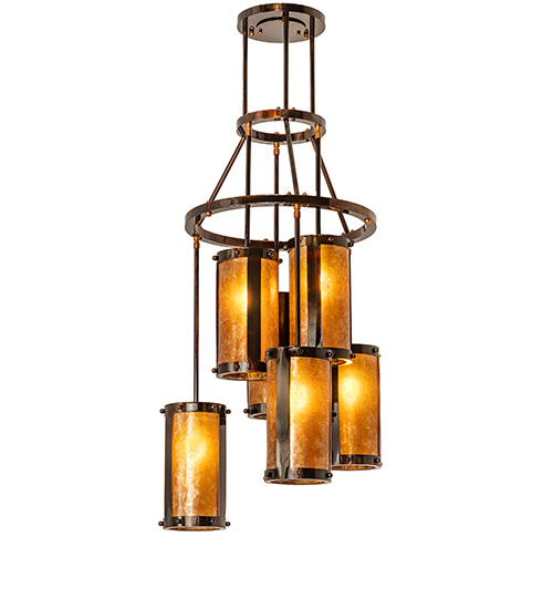24" Wide Cartier 6 Light Cascading Chandelier | 250768