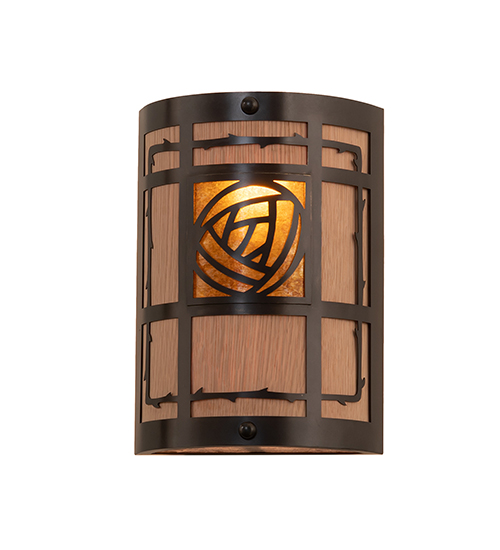9" Wide Bungalow Rose Wall Sconce | 256819
