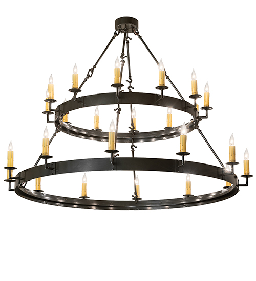 60" Wide Suffolk 24 Light Two Tier Chandelier | 259577