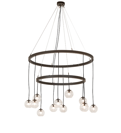 54" Wide Bola 12 Light 2 Tier Chandelier | 269324