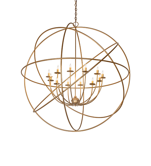54" Wide Atom Enerjisi 12 Light Chandelier | 285369