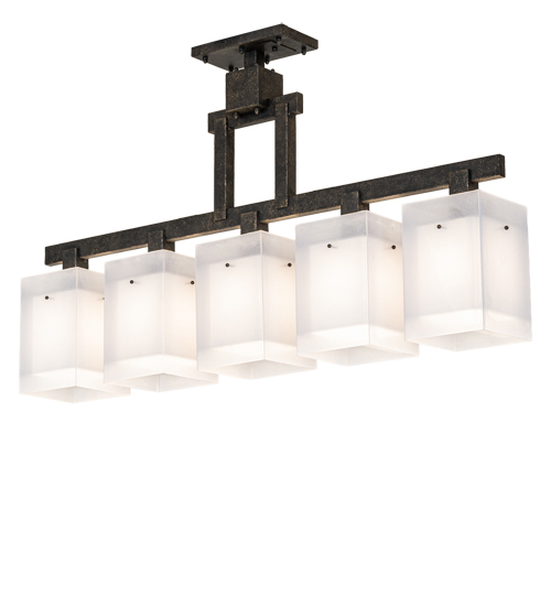 55" Long Quadrato 5 Light Island Pendant | 288668
