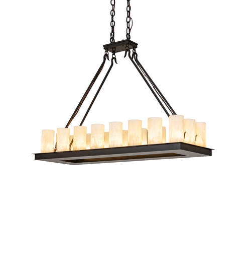 40" Long Loxley 18 Light Oblong Chandelier | 289828