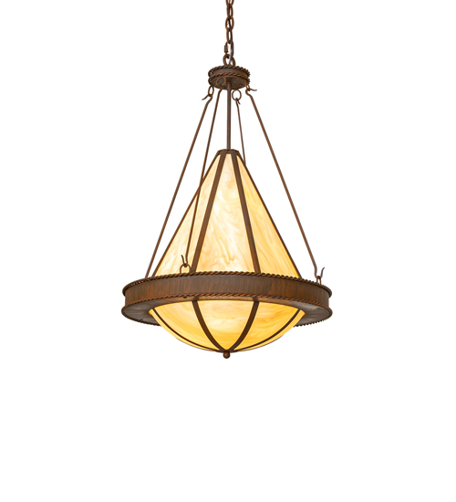 18" Wide Obsidian Pendant | 291114