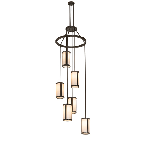 30" Wide Cartier 6 Light Cascading Chandelier | 292031