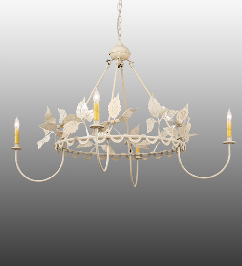 44" Wide Raspberry 4 Light Chandelier | 65191