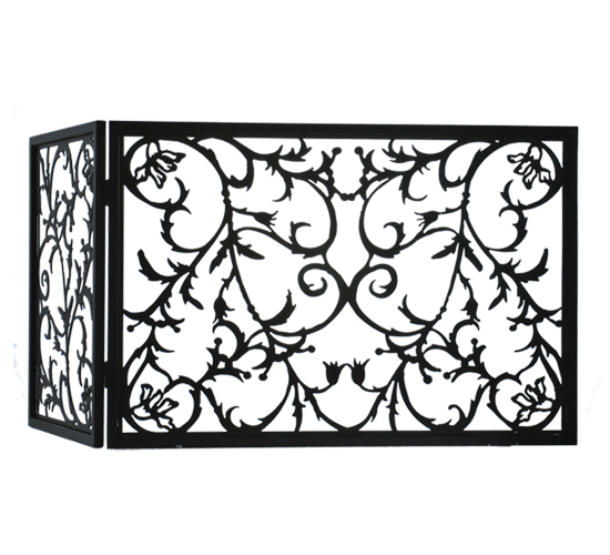 34"W X 23"H Vine Fireplace Screen | 97928