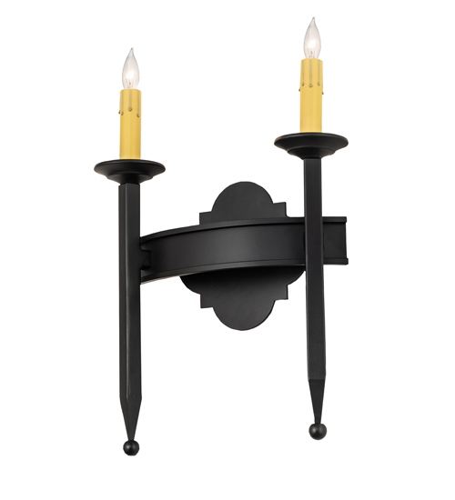 12" Wide Fascia 2 Light Wall Sconce | 117866