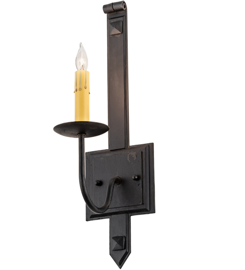 5" Wide Primitive Wall Sconce | 130024