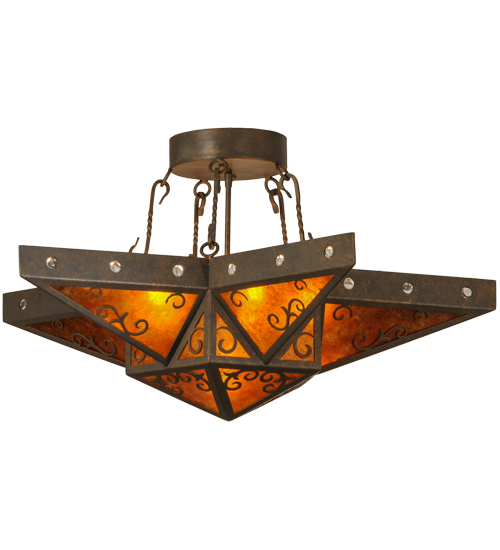 36"W Star Semi-Flushmount | 146797