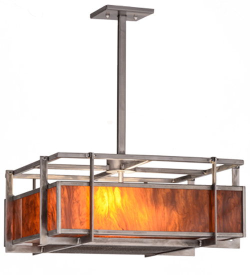 20"Sq Boulder Creek Pendant | 158678