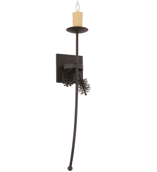 6" Wide Bechar Pine Cone Wall Sconce | 161021