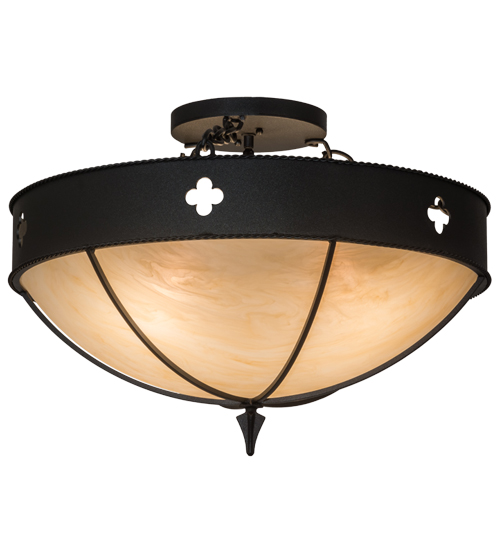 24" Wide Sabrina Semi-Flushmount | 164003