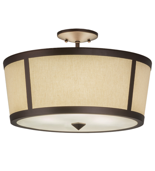 18"W Cilindro Tapered Semi-Flushmount | 178360