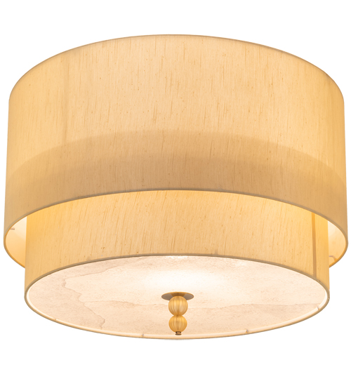 32" Wide Cilindro Lujoso Two Tier Semi-Flushmount | 190703