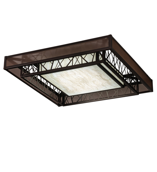 36" Square Quadrato Rich Umador Semi-Flushmount | 217643