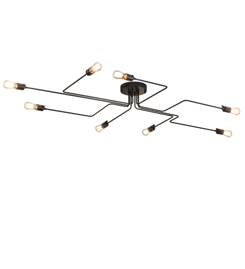 79" Long PipeDream Alva 8 Light Flushmount | 236581