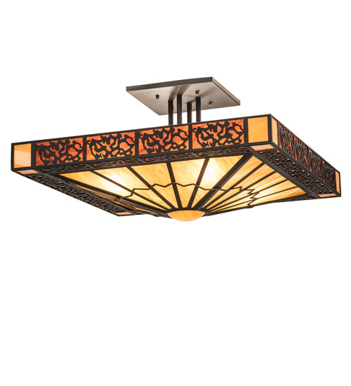 30" Square Zuvan Semi-Flushmount | 242409