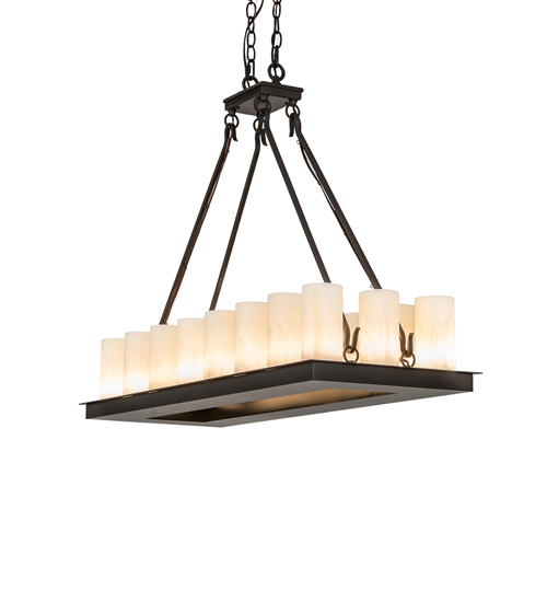 40" Long Loxley 18 Light Oblong Chandelier | 242984
