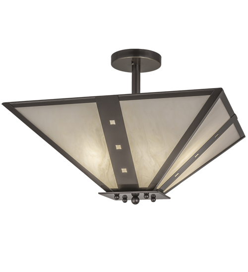 24" Square Zandra Semi-Flushmount | 245112