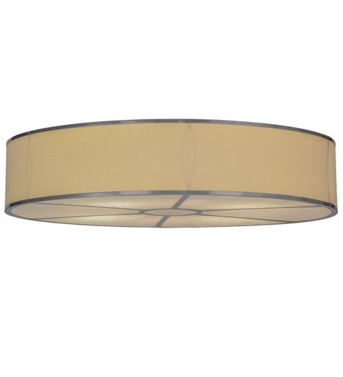 48" Wide Cilindro Natural Textrene Flushmount | 246777