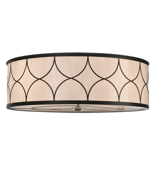 36"W Revival Deco Cilindro Flushmount | 114701