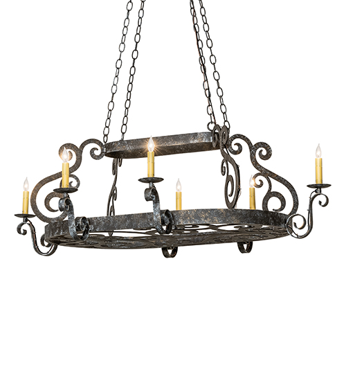 53" Long Neo 6 Light Pot Rack | 116372