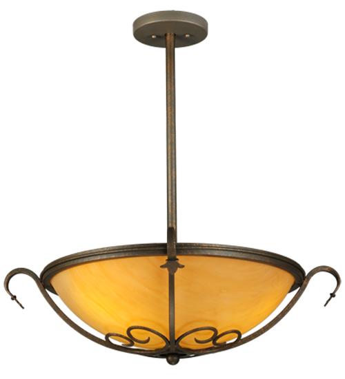 24" Wide Alaine Semi-Flushmount | 130049