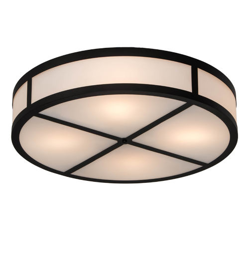 30"W Smythe Craftsman Semi-Flushmount | 180507