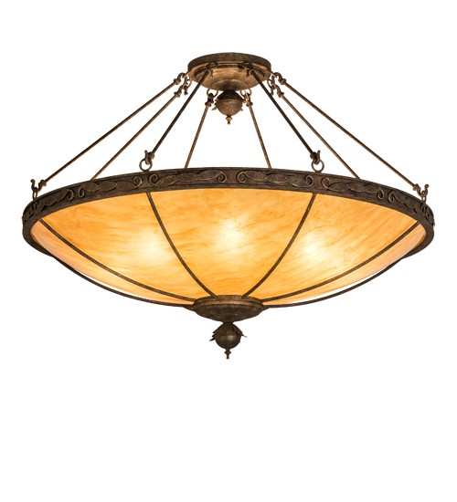 48" Wide Arabesque Semi-Flushmount | 191782