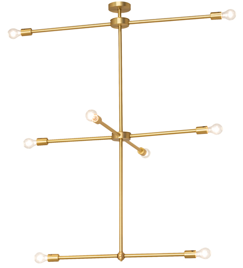 44" Long Pronograde Jack 8 Light Oblong Chandelier | 197914