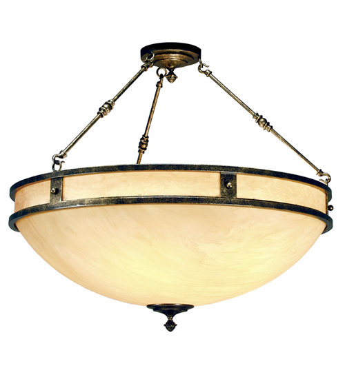 42" Wide Capella Inverted Semi-Flushmount | 117103