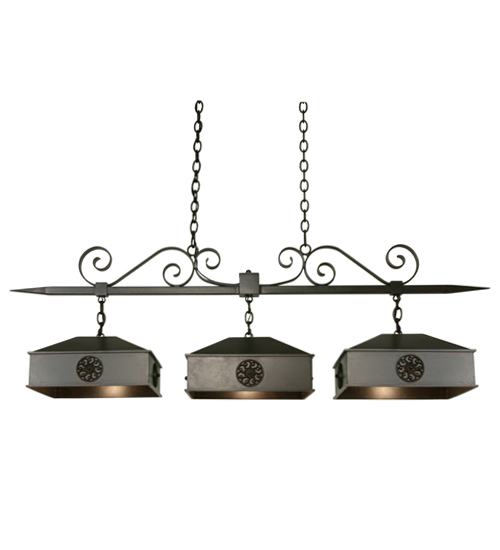 60" Long Stefano 3 Light Island Pendant | 120181