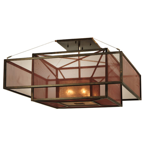 36"Sq Quadrato Umador Semi-Flushmount | 125236