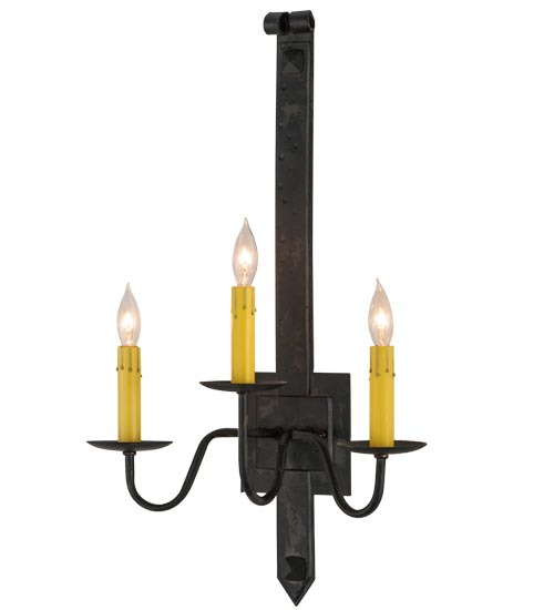 15"W Primitive 3 LT Wall Sconce | 130025