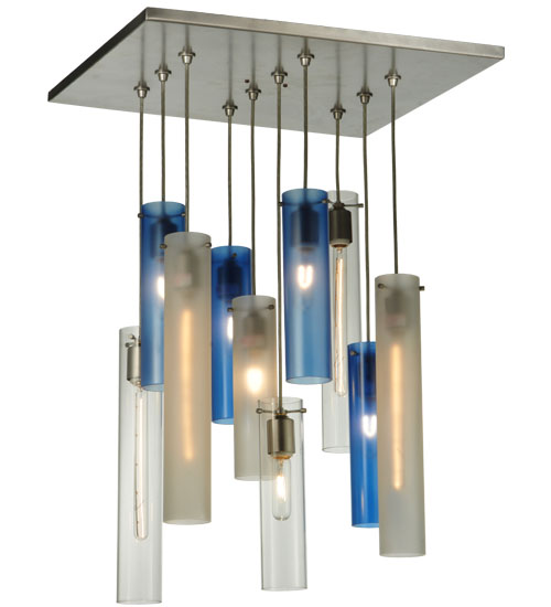 17"Sq Cilindro 10 LT Cascading Pendant | 135045