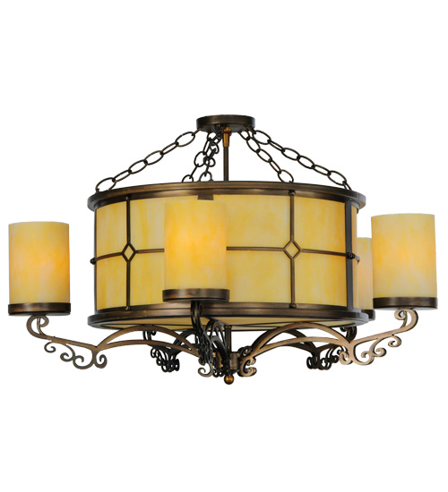 30" Wide Standford 10 Light Semi-Flushmount | 139481