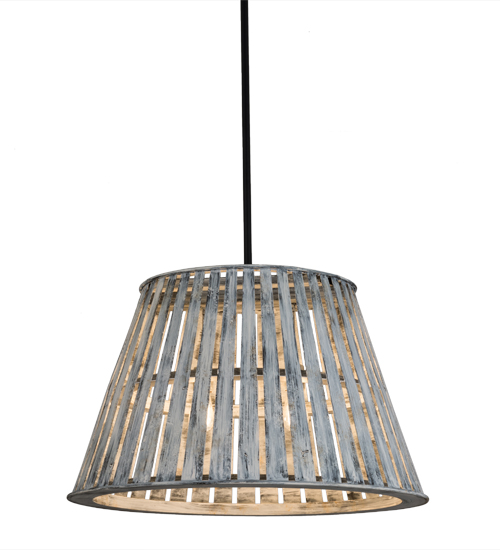 31"W Peach Basket Pendant | 142776