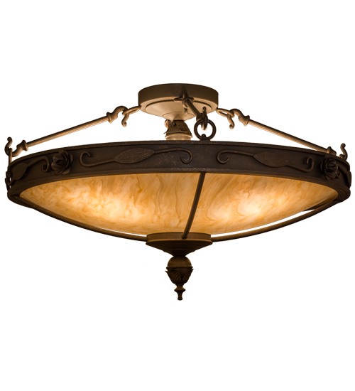 28"W Arabesque Semi-Flushmount | 159823