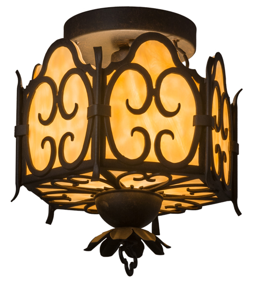 10.5"W Radha Semi-Flushmount | 160262