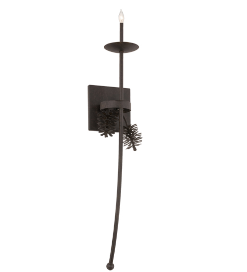 6" Wide Bechar Pine Cone Wall Sconce | 164157