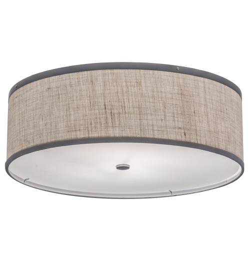 24"W Cilindro Textrene Flushmount | 172563