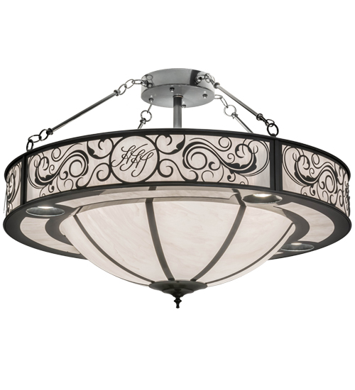 36"W Toulouse Personalized Monogram Inverted Pendant | 175031