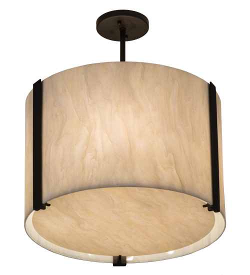 18" Wide Cilindro Semi-Flushmount | 180892