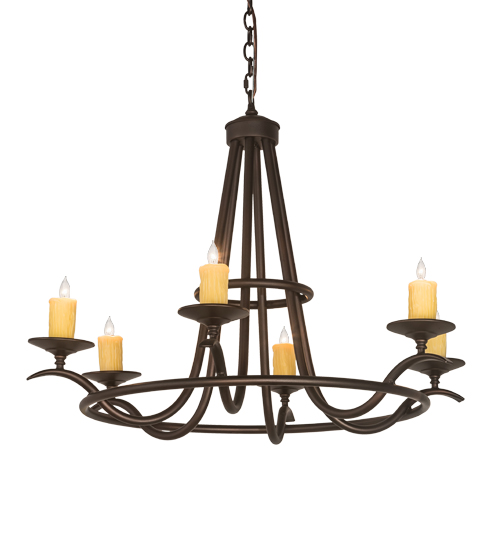 36" Wide Octavia 6 LT Chandelier | 196944