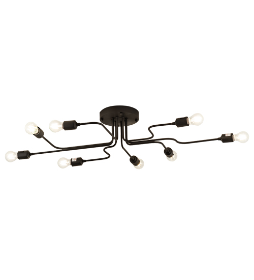 44" Long PipeDream Alva 8 Light Flushmount | 201059