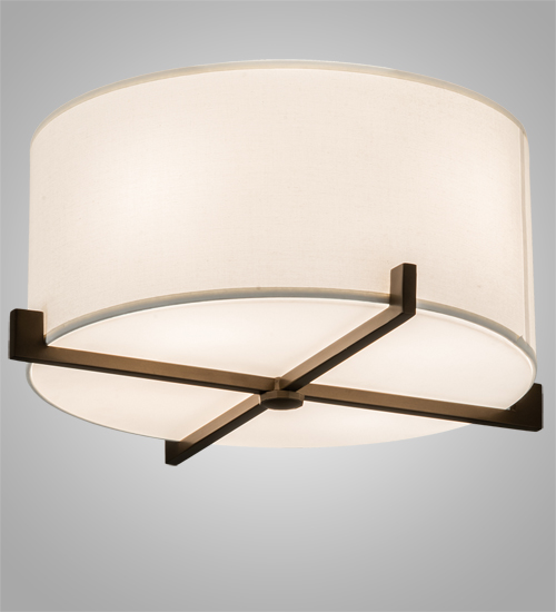 17" Wide Cilindro Structure Flushmount | 233657