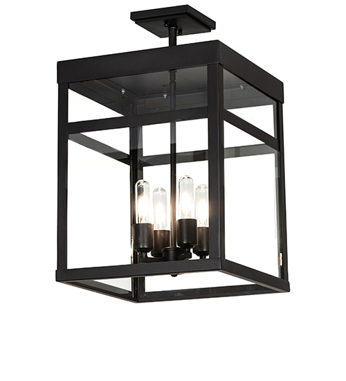 15" Square Quadrato 4 Light Semi-Flushmount | 246442