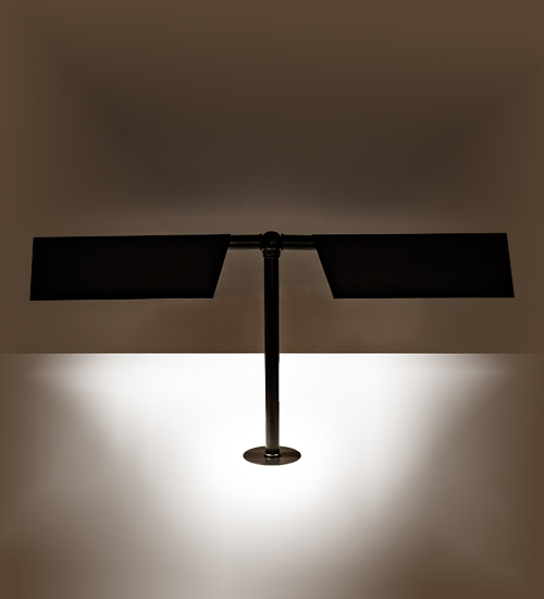 25" Wide Exeter 2 Light Banker's Lamp | 268697